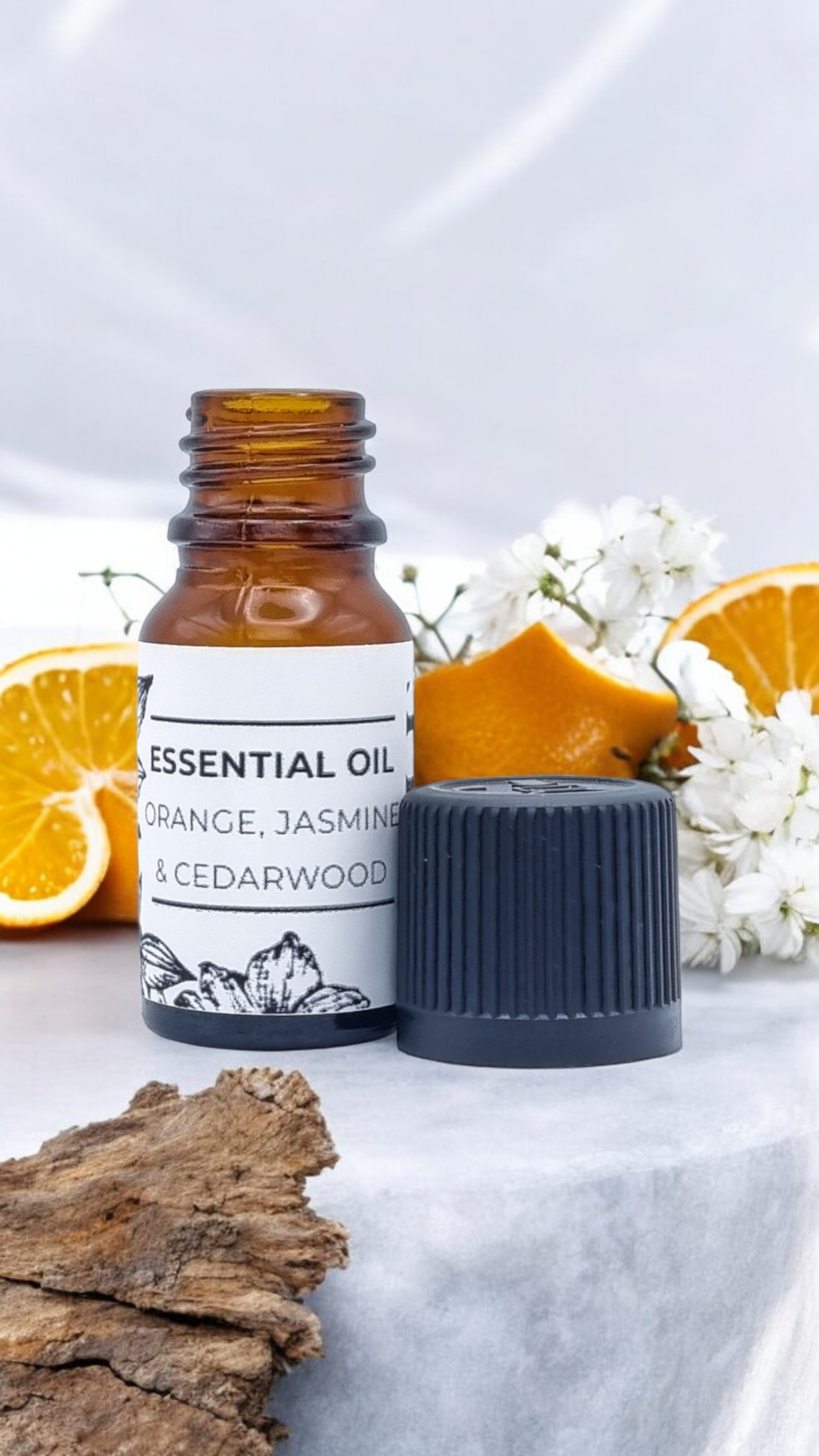 ORANGE, JASMIN & CEDARWOOD: 100% Pure Essential Oil Blend