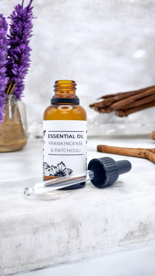 FRANKINCENSE & PATCHOULI: 100% Pure Essential Oil Blend