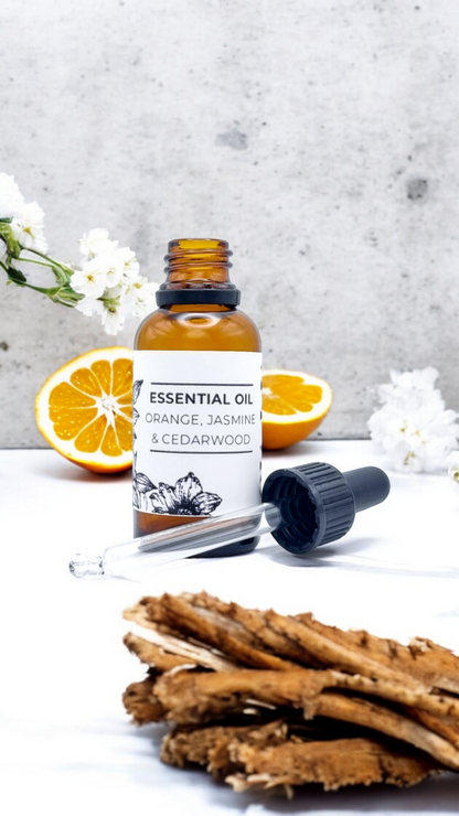 ORANGE, JASMIN & CEDARWOOD: 100% Pure Essential Oil Blend