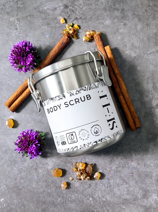 Frankincense & Patchouli Trio Salt Scrub